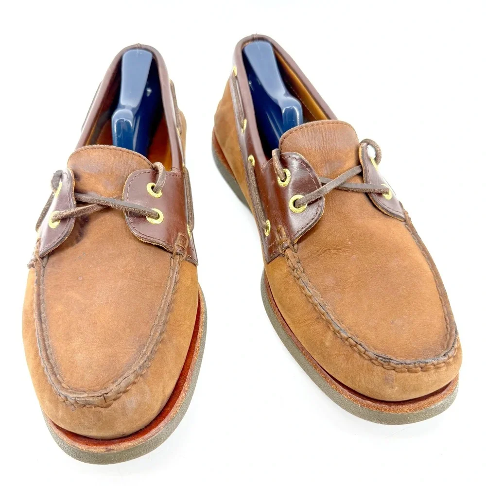 Sperry Top-Sider Boat Shoes Mens 11 Brown Leather Loafers Original Cruise Resort